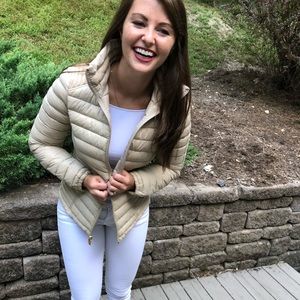 Michael Kors Packable Down Gold Jacket